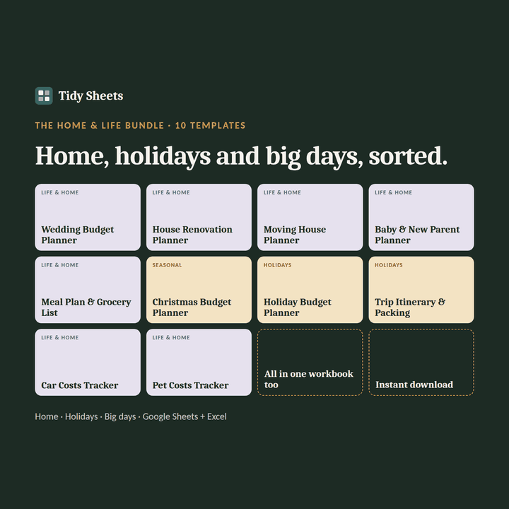 The Home & Life Bundle preview: flicking through all 10 templates included