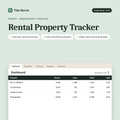 Rental Property Tracker spreadsheet template for landlords, for Excel and Google Sheets